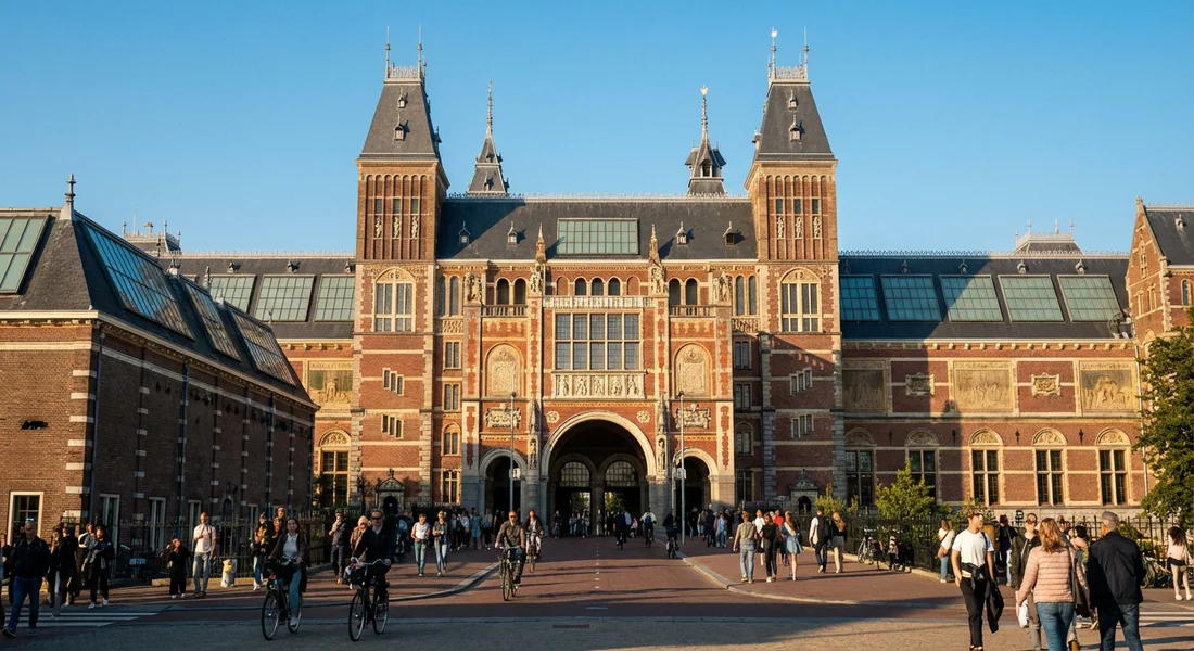 Le musée Rijksmuseum d'Amsterdam, monument emblématique de l'art et de la culture
